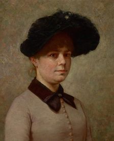 Portrait of Mary Gertrude Ethell Walker, probably late 1880s. Creator: John Ottis Adams