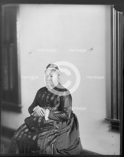 Portrait of Mary Helen Churchill Baird, 1880s. Creator: United States National Museum Photographic Laboratory.