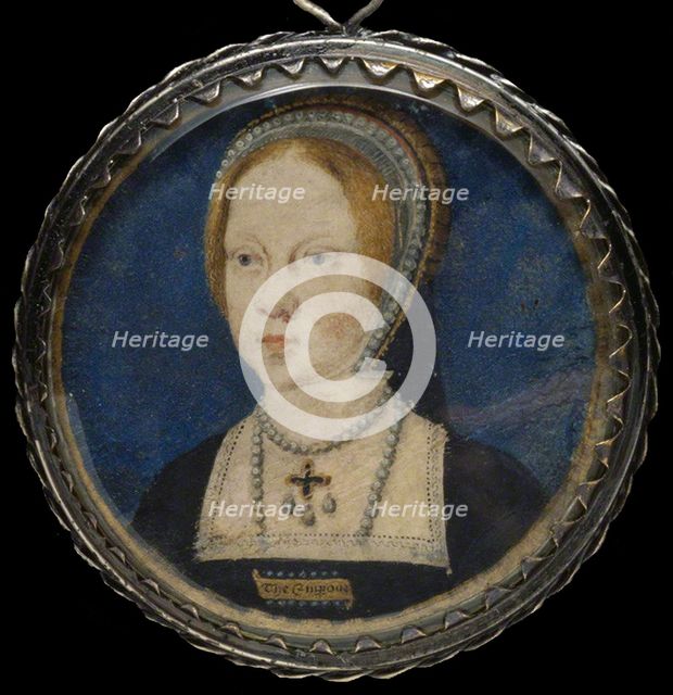 Portrait of Mary I of England, ca 1521-1525. Artist: Horenbout (Hornebolte), Lucas (1490/95-1544)