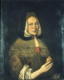 Portrait of Mary Jamesone. Creator: George Jamesone