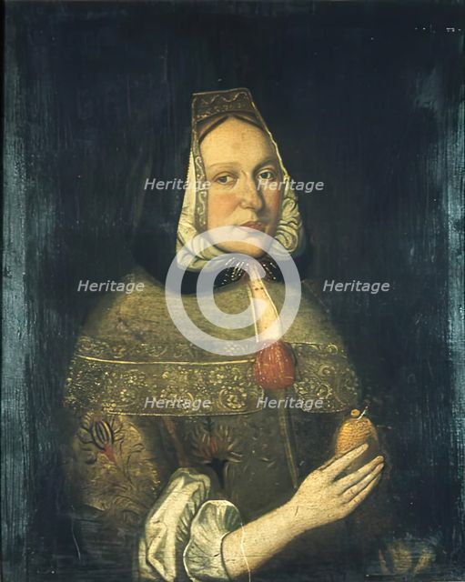 Portrait of Mary Jamesone. Creator: George Jamesone.