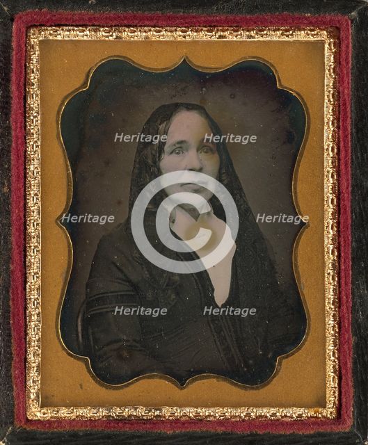 Portrait of Mary Lemist, about 1848-1851. Creator: Asa White.