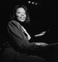 Portrait of Mary Lou Williams, CBS studio, New York, N.Y., ca. Apr. 1947. Creator: William Paul Gottlieb