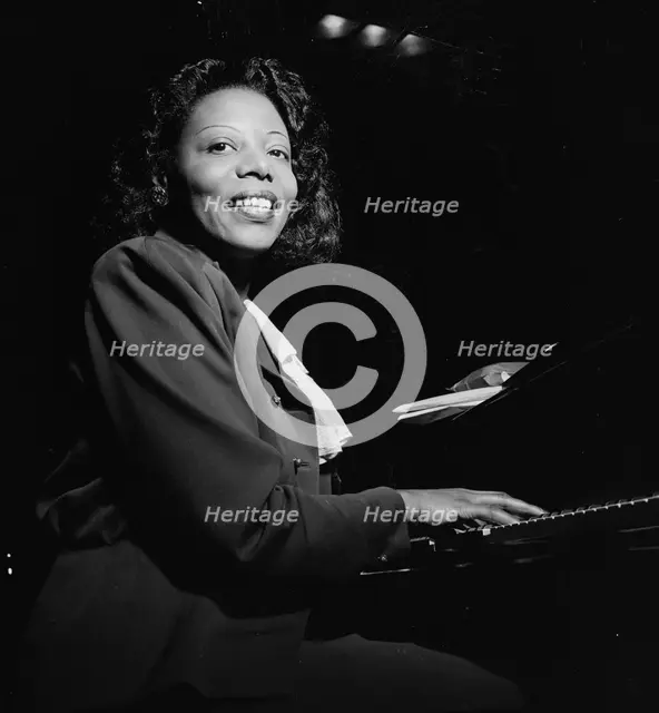 Portrait of Mary Lou Williams, CBS studio, New York, N.Y., ca. Apr. 1947. Creator: William Paul Gottlieb.