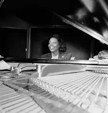 Portrait of Mary Lou Williams, CBS studio, New York, N.Y., ca. Apr. 1947. Creator: William Paul Gottlieb