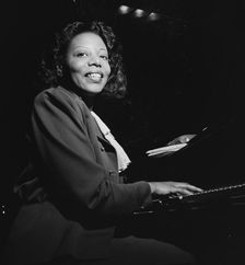 Portrait of Mary Lou Williams, CBS studio, New York, N.Y., ca. Apr. 1947. Creator: William Paul Gottlieb