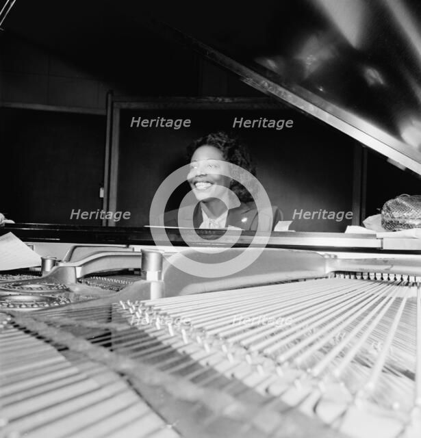 Portrait of Mary Lou Williams, CBS studio, New York, N.Y., ca. Apr. 1947. Creator: William Paul Gottlieb.