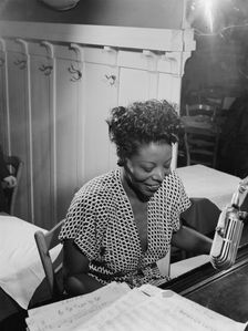 Portrait of Mary Lou Williams, New York, N.Y., ca. 1946. Creator: William Paul Gottlieb