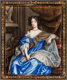 Portrait of Mary of Modena, c.1673. Creator: Nicholas Dixon, Attributed to English, c. 1645¨after 1708