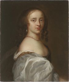 Portrait of Mary Somerset, Duchess of Beaufort (1630-1715), c. 1660. Creator: Anonymous