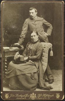 Portrait of Mette and Paul Gauguin , 1885. Creator: Photo studio Julie Laurberg & Franziska Gad