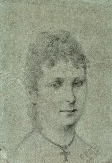 Portrait of Mette-Sophie Gad, ca 1873