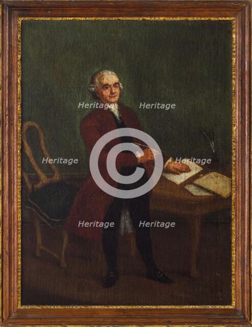 Portrait of Melchiorre Cesarotti (1730-1808), 1760s. Creator: Longhi, Pietro (1701-1785).