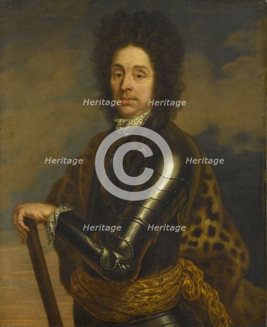 Portrait of Menno Baron van Coehoorn (1641-1704). General in the Artillery and Fortifications Engine Creator: Unknown.
