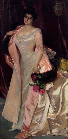 Portrait of Mercedes Mendeville, condesa de San Félix, 1906. Creator: Joaquin Sorolla y Bastida