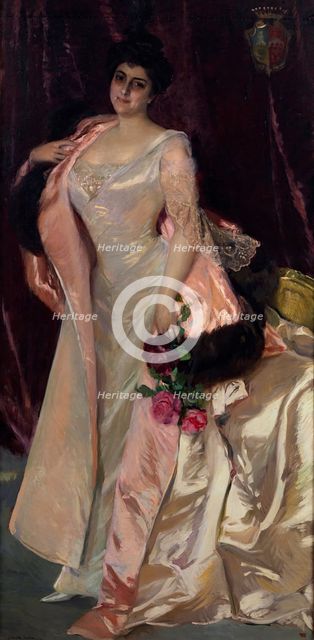Portrait of Mercedes Mendeville, condesa de San Félix, 1906. Creator: Joaquin Sorolla y Bastida.
