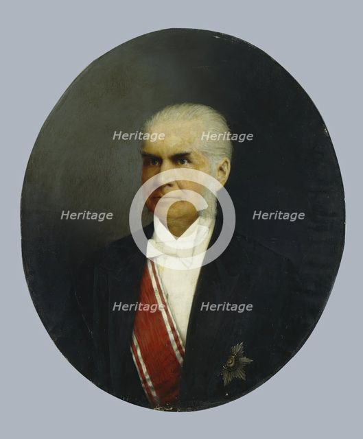 Portrait of Merchant A.G.Eliseev, 1895. Creator: Unknown.
