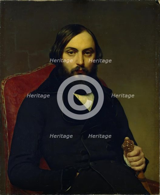 Portrait of Merchant D.P.Botkin, 1850. Creator: Unknown.