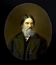 Portrait of Merchant S.P. Eliseev, 1877. Creator: Vasily Khudyakov