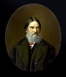 Portrait of Merchant S.P. Eliseev, 1877. Creator: Vasily Khudyakov