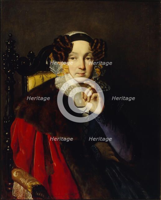 Portrait of M.I. Zhadimirovskaya. Artist: Basin, Pyotr Vasilyevich (1793-1877)