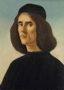 Portrait of Michael Tarchaniota Marullus, c. 1500. Creator: Botticelli, Sandro (1445-1510)