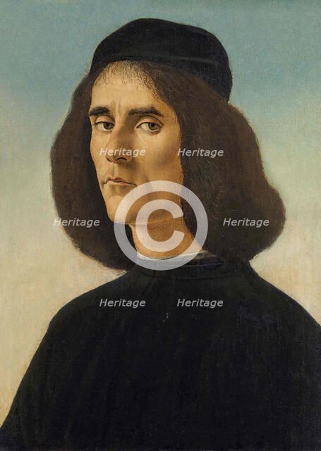 Portrait of Michael Tarchaniota Marullus, c. 1500. Creator: Botticelli, Sandro (1445-1510).