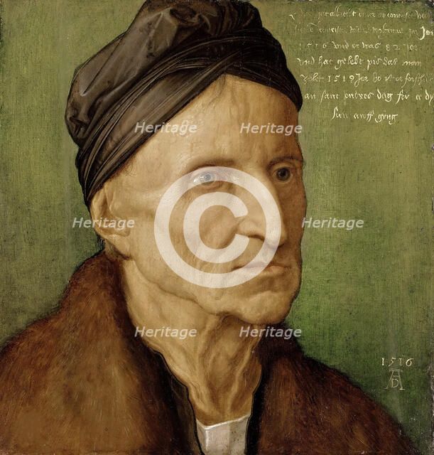 Portrait of Michael Wolgemut (1434-1519), 1516. Creator: Dürer, Albrecht (1471-1528).