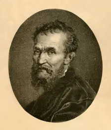 Portrait of Michael Angelo Buonarotti 1881. Creator: Unknown