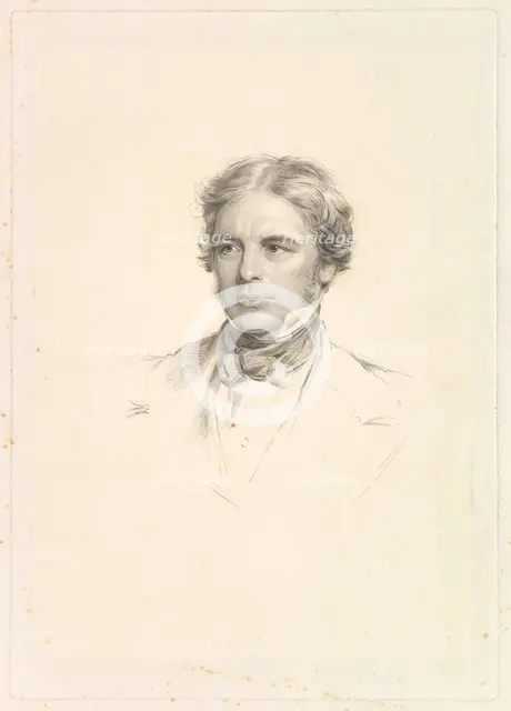 Portrait of Michael Faraday, 1852. Creator: William Holl.