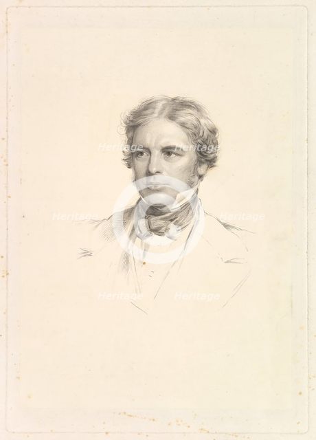 Portrait of Michael Faraday, 1852. Creator: William Holl.