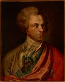 Portrait of Michal Jerzy Wandalin Mniszech (1748-1806), Grand Marshal of the Crown, after 1781. Creator: Unknown