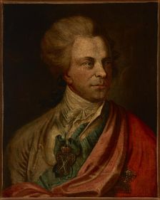 Portrait of Michal Jerzy Wandalin Mniszech (1748-1806), Grand Marshal of the Crown, after 1781. Creator: Unknown