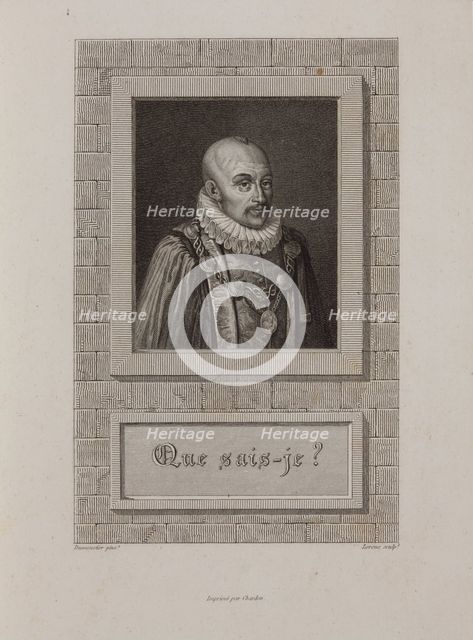 Portrait of Michel de Montaigne (1533-1592), 1800s.