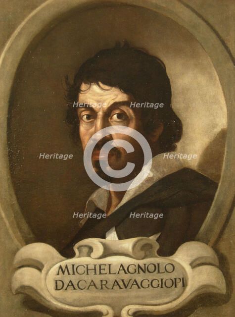 Portrait of Michelangelo Merisi da Caravaggio, 17th century.