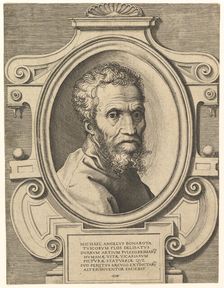 Portrait of Michelangelo, after 1564. Creator: Giorgio Ghisi