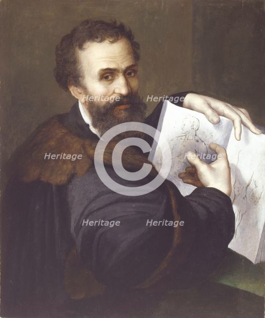 Portrait of Michelangelo Buonarroti.