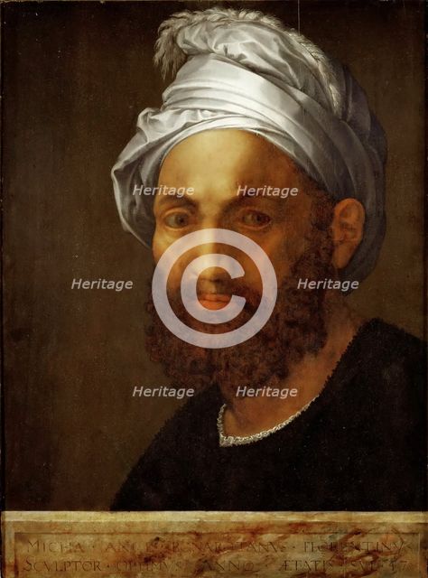 Portrait of Michelangelo Buonarroti, ca 1522. Creator: Bandinelli, Baccio (1493-1560).