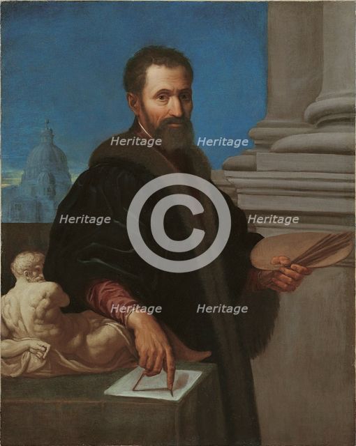 Portrait of Michelangelo Buonarroti, Early 17th cen.
