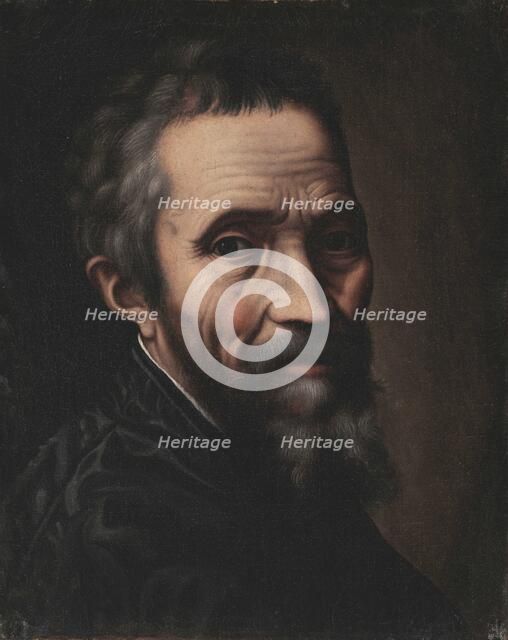 Portrait of Michelangelo Buonarroti, Second half of the16th cen. Creator: Venusti, Marcello (1512/15-1579).