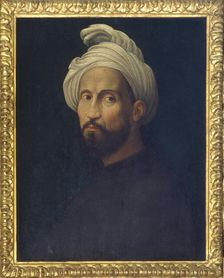 Portrait of Michelangelo Buonarroti with a turban, 1522. Creator: Bugiardini, Giuliano (1475-1554)