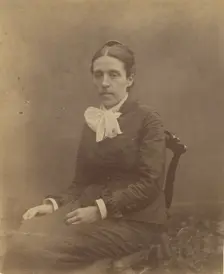 Portrait of middle-aged female, 1880-1890. Creator: Thomas Eakins