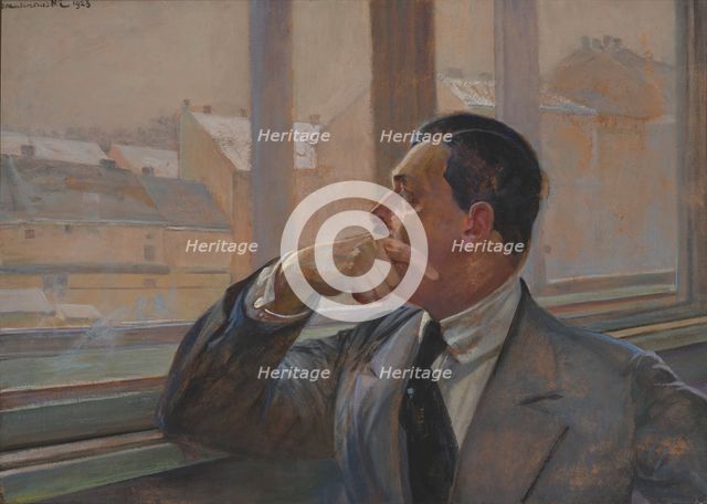 Portrait of Mieczyslaw Gasecki, 1923. Creator: Jacek Malczewski.