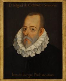 Portrait of Miguel de Cervantes Saavedra (1547-1615), 1600. Creator: Anonymous