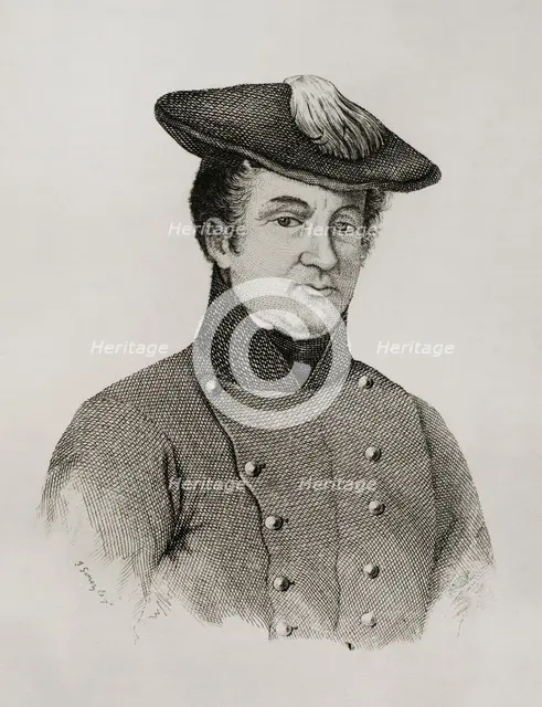 Portrait of Miguel Sancho Gómez y Damas (1785-1864), Spanish military, 1845.  Creator: Jose Gomez.