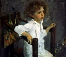 Portrait of Mika Morosov 1901. Artist: Valentin Serov