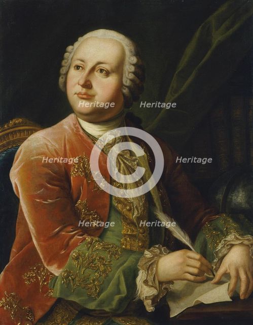 Portrait of Mikhail V. Lomonosov (1711-1765), Second Half of the 18th century. Artist: Anonymous  