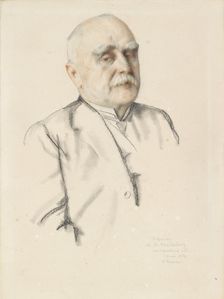 Portrait of Mikhail Vasil'evich Braikevitch, 1934. Artist: Konstantin Somov