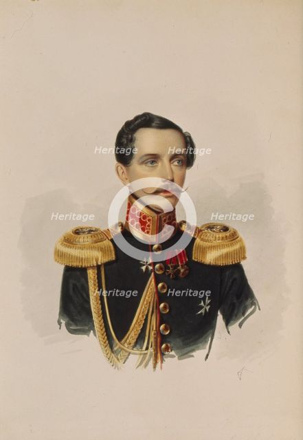 Portrait of Mikhail Vasilyevich Pashkov (1802-1863), 1838. Artist: Klünder, Alexander Ivanovich (1802-1875)