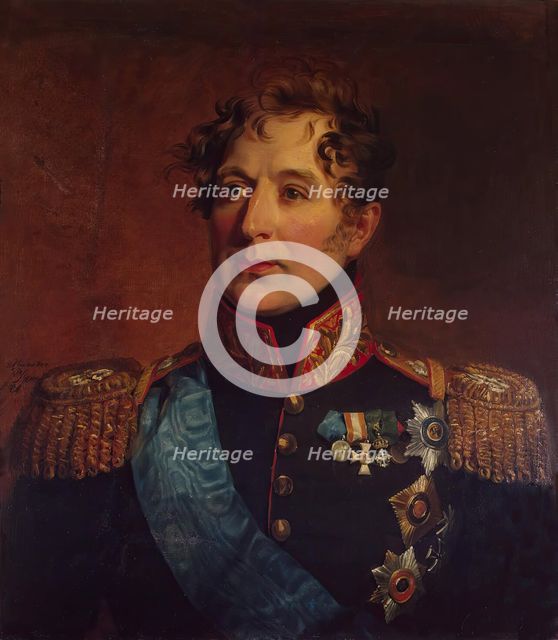 Portrait of Mikhail A. Miloradovich (1771-1825), 1822. Creator: George Dawe.